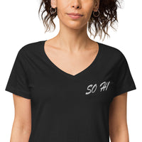 SO HI BISTRO & BAR - WOMAN'S FITTED V-NECK T-SHIRT