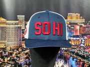 "SO HI on Life" Navy Blue with Red and White
