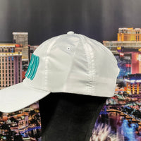 Ladies White with Teal