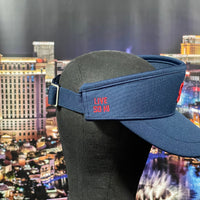 Visor Navy Blue with Red
