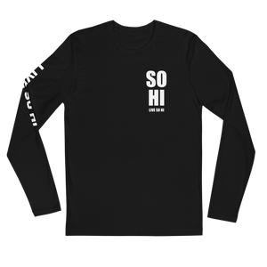 LIVE SO HI "WINE" - LONG SLEEVE FITTED CREW