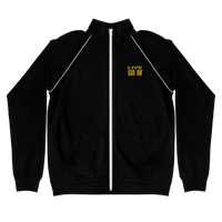 LIVE SO HI EDITION "GOLD" PIPED FLEECE JACKET