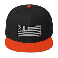 SO HI ON LIFE EDITION HATS "BLACK AND WHITE" SNAPBACK HAT