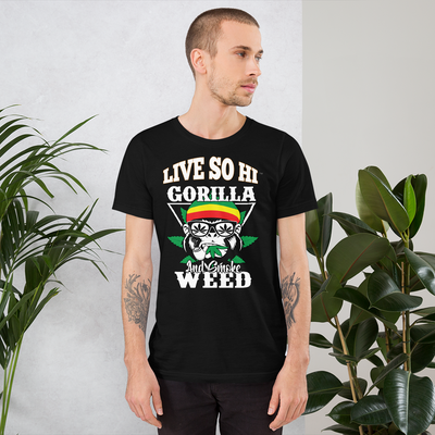 LIVE SO HI CHILL (GORILLA) - Short-Sleeve Unisex T-Shirt