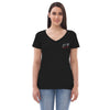 SO HI BISTRO - WOMANS RECYCLED V-NECK T-SHIRT